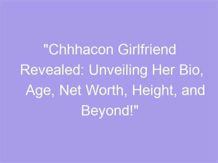 Chhhacon- Bio, Wiki, Age, Height, Weight, Net Worth, Relationship